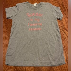 Gray Kids Soccer T-Shirt